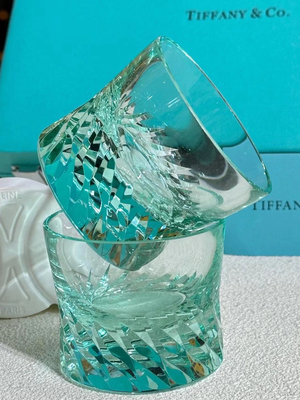 SET CUP GLASSWARE TIFFANY 0807